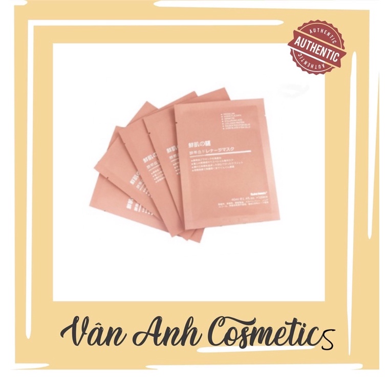 Mặt Nạ Tế Bào Gốc Nhau Thai Cuống Rốn Nhật Bản Rwine Beauty Steam Cell Placenta Mask Chính Hãng