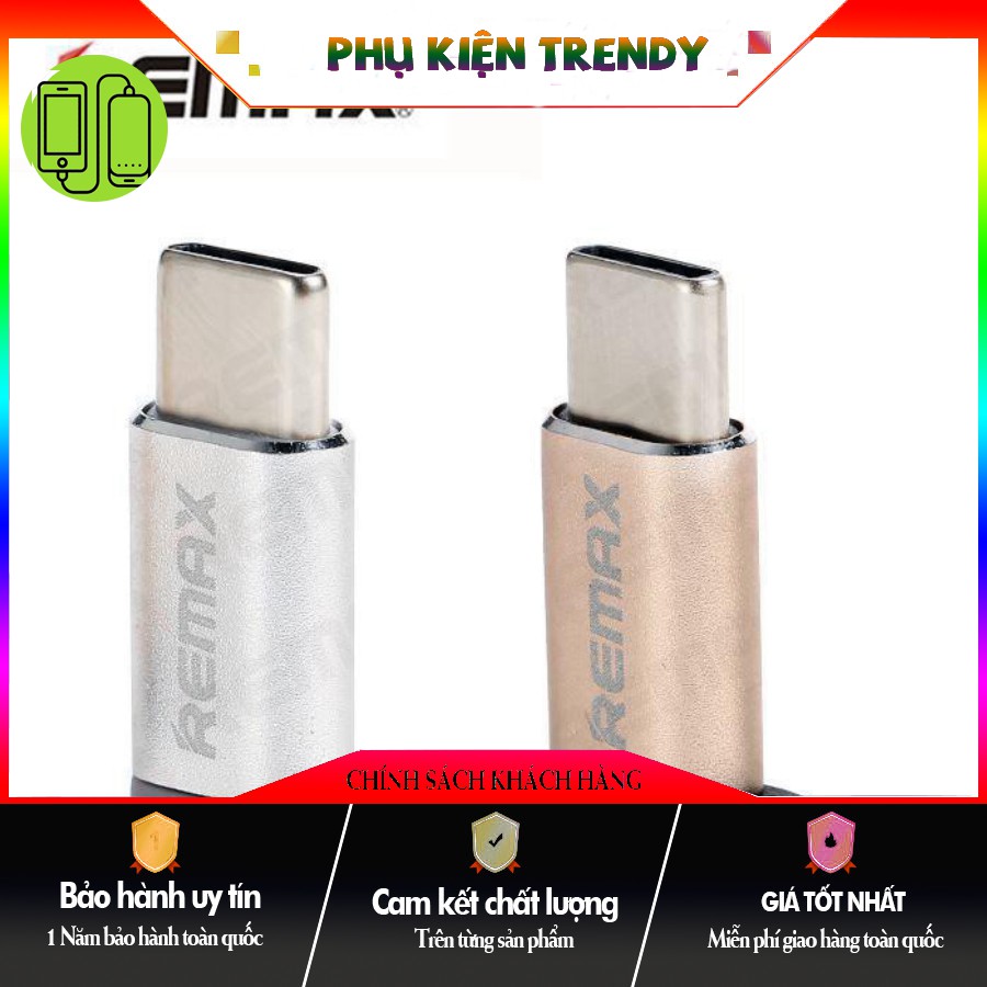 [HOT TREND] - [ GIẢM GIÁ ] ĐẦU ĐỔI MICRO USB -> TYPE-C REMAX (RA - USB1) CHUẨN HÀNG AUTH