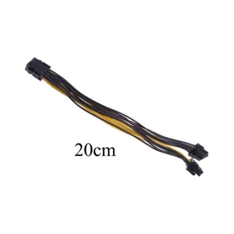 Cáp chuyển đổi nguồn Pci-E 6-Pin Sang 2X 8-Pin Gpu_TOXIC STORE