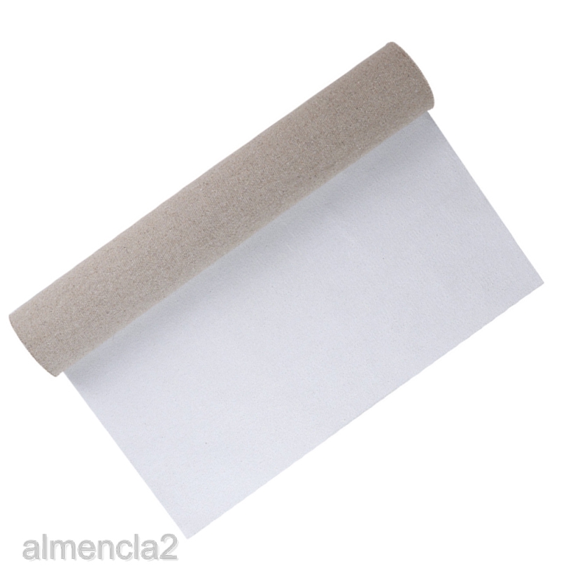 Natural Linen Canvas Primed Artists Art Painting Solid Cloth Fabric 0.38m