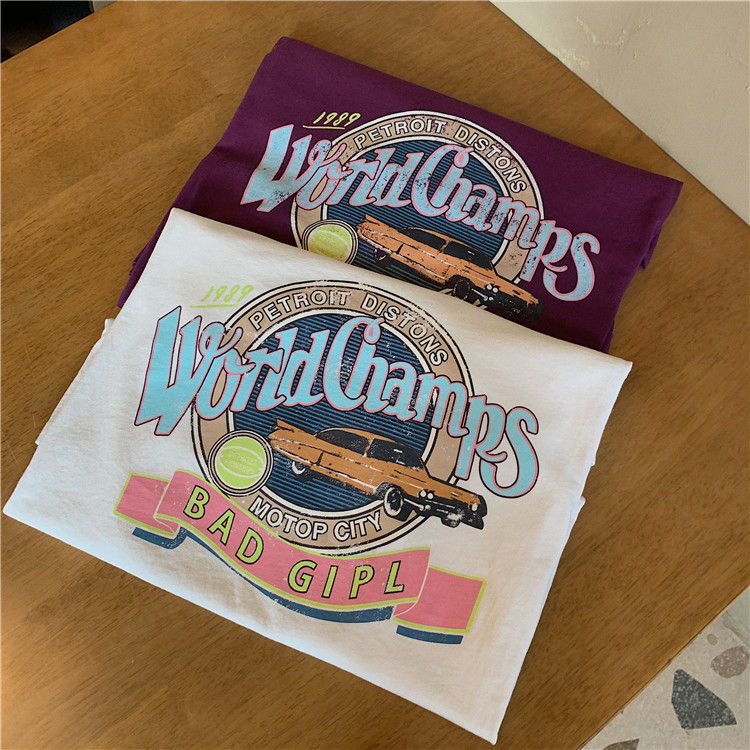 NRVP T-shirt female summer 2021 new Korean version loose large size short-sleeved student shirt ins trend tees