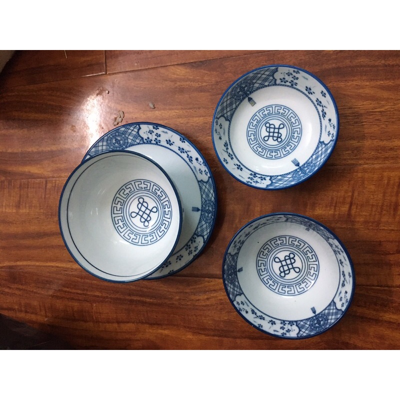 Bộ bát tràng Phúc lộc thọ   bộ bát cao cấp Hàng CANH SALE