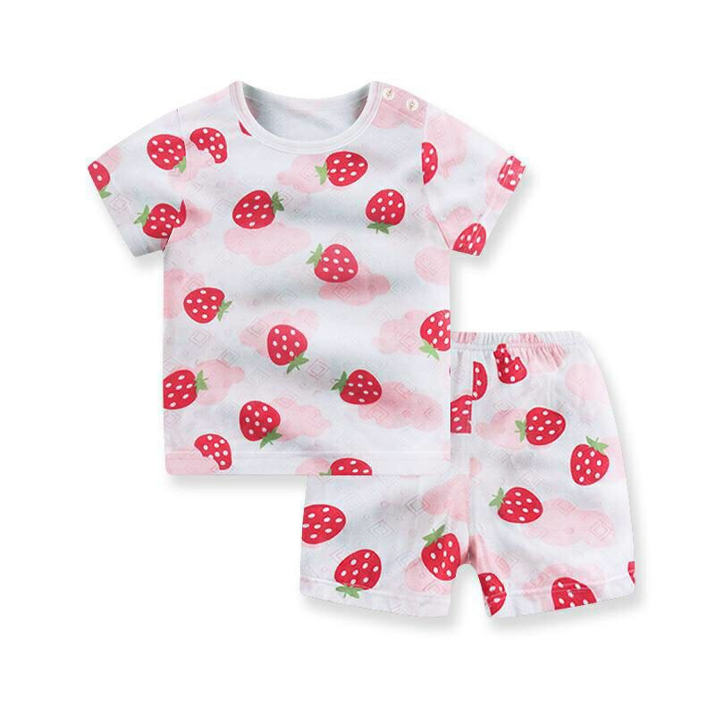 bộ cotton cộc tay cho bé