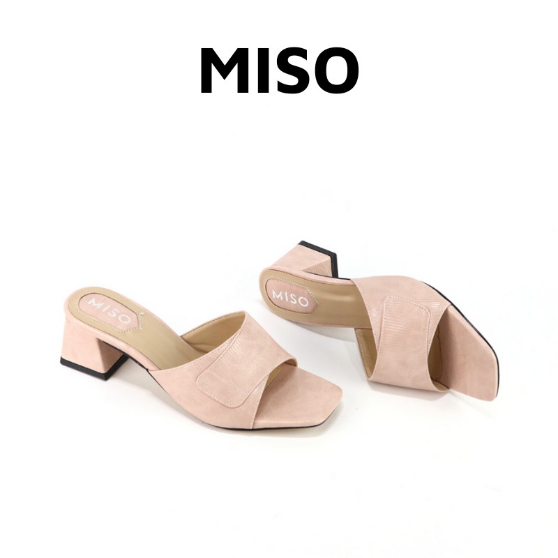 Guốc nữ quai bản mùa hè đi chơi cao 5cm Miso M027