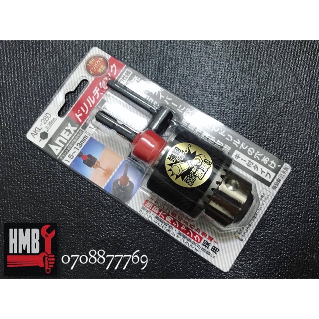 Made in Japan - Đầu kẹp mũi khoan 13mm ANEX