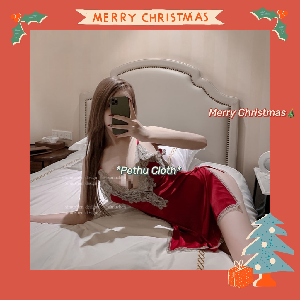 （Cho 62-75kg)（Q1,HCM）Đồ Ngủ SexyĐồ ngủ 2 dây ren nude không mút, chất phi mịn quyến rũ bigsize-022