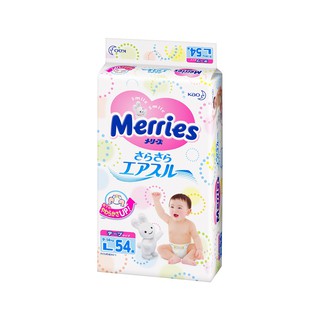 BỈM DÁN MERRIES SIZE L 54 (CHO BÉ TỪ 9-14KG)