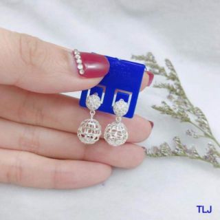 Bông tai quả bạc ta 100%