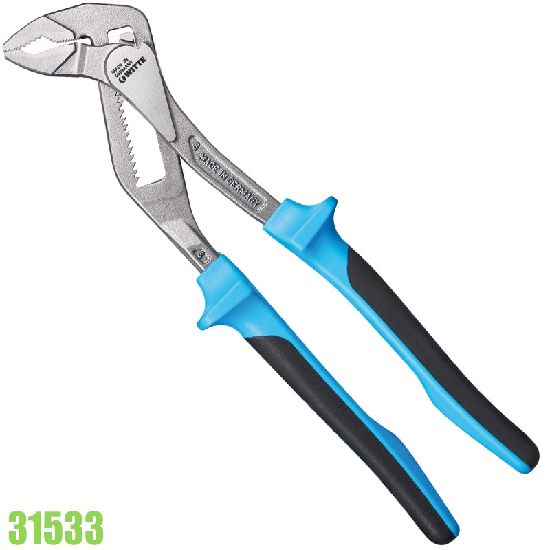 Kìm mỏ quạ kìm nước dài 250mm độ mở ngàm max ∅38mm hàng Đức - 31533 WITTE