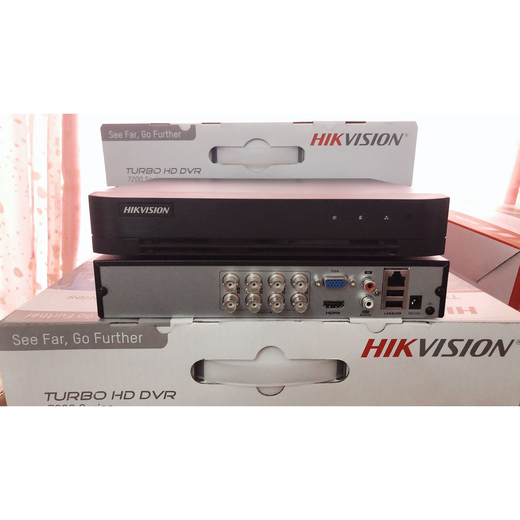 Đầu ghi hình 8 kênh analog HIKVISION DS-7208HUHI-K1/E(S), hỗ trợ cam liền mic (chính hãng hikvision Việt Nam)