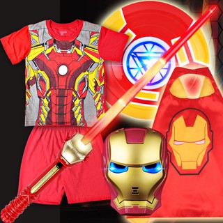 [20 BỘ] SET Siêu nhân 3D-Đồ siêu nhân cho bé-Set Áo choàng+mặt nạ+khiên+găng tay biệt đội siêu anh hùng cho bé trai/gái