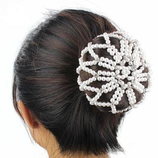 MKEB Lưới búi tóc co giãn đính hạt ngọc trai