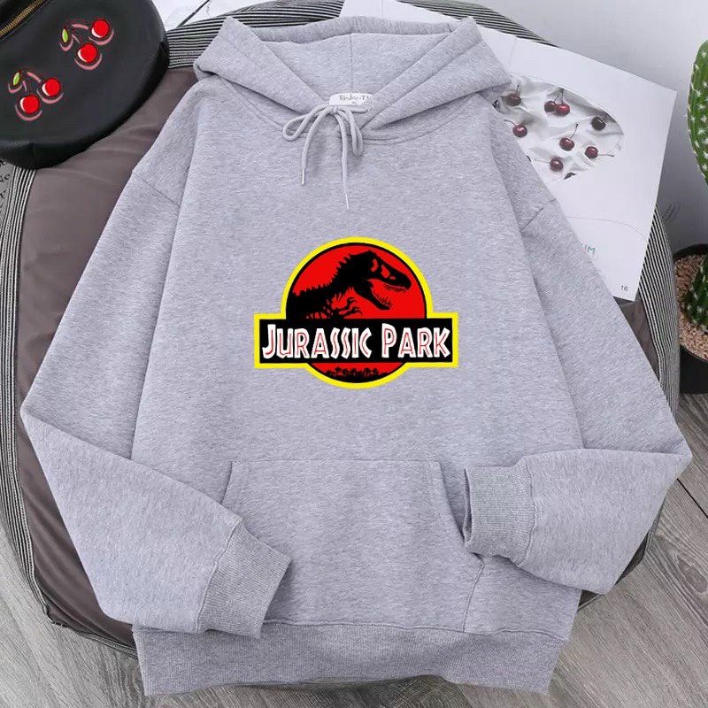 ÁO HOODIE NỈ UNISEX JURASSIK PARK PHOM NAM NỮ ĐỀU MẶC ĐƯỢC