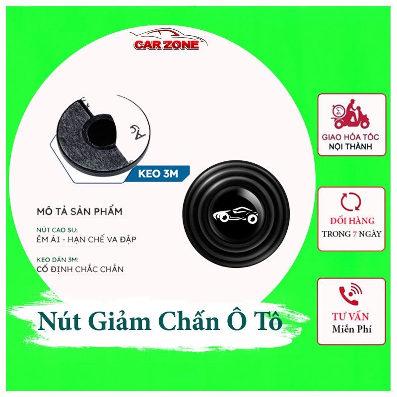 Nút Dán Giảm Lực Đóng Bảo Vệ Cửa Xe Ô Tô