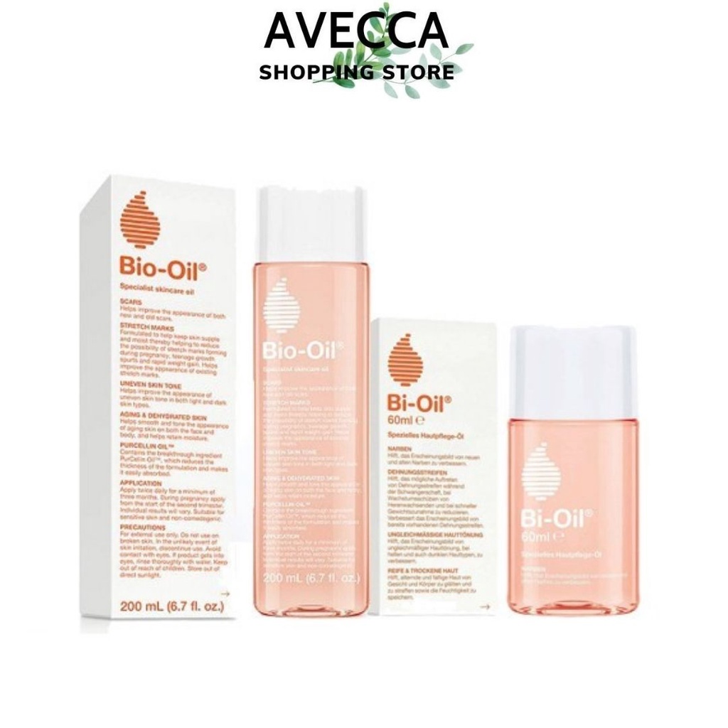 Tinh Dầu Bio-Oil Mờ Sẹo Và Giảm Rạn Da (25ml, 60ml,125ml, 200ml)