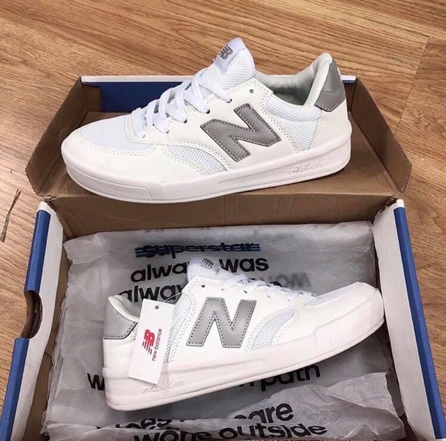 &gt;ẢNH THẬT-HÀNG THẬT&lt; Giày sneaker N CRT 300 da lộn đen, hồng ,trắng ,phản quang