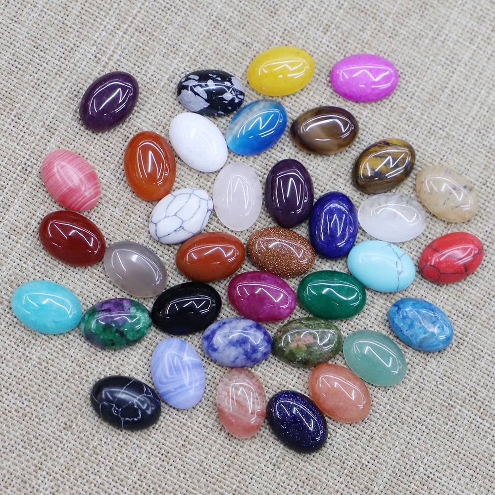Quả Trứng Đá Fluorite Tự Nhiên Hình Oval Màu Ngọc Lam Cho Nam Và Nữ
