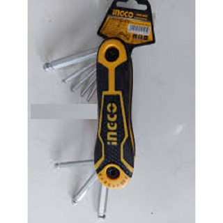 Bộ 8 chìa lục giác đầu tròn ingco hhk14082