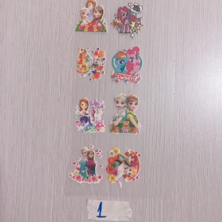 Set sticker hình ủi hoạt hình cho bé