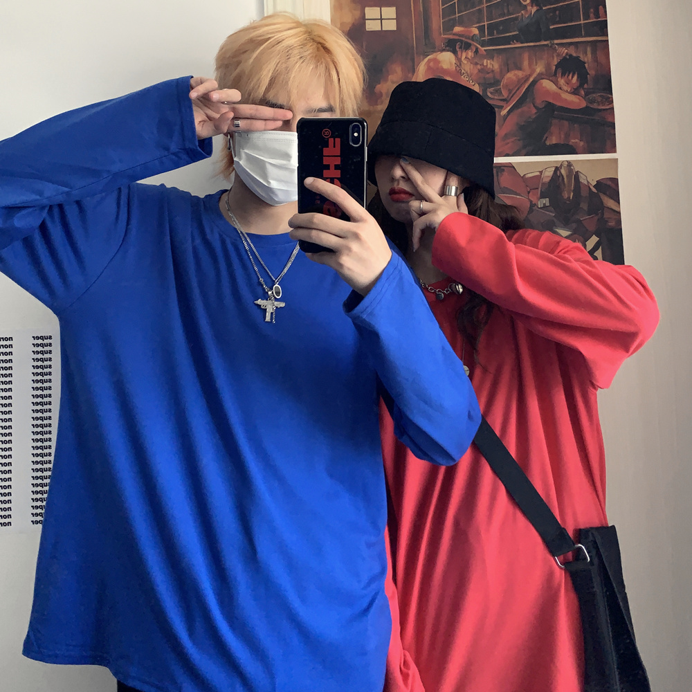 Áo Thun Trơn Tay Dài Phong Cách Thời Trang Harajuku 226767 | BigBuy360 - bigbuy360.vn