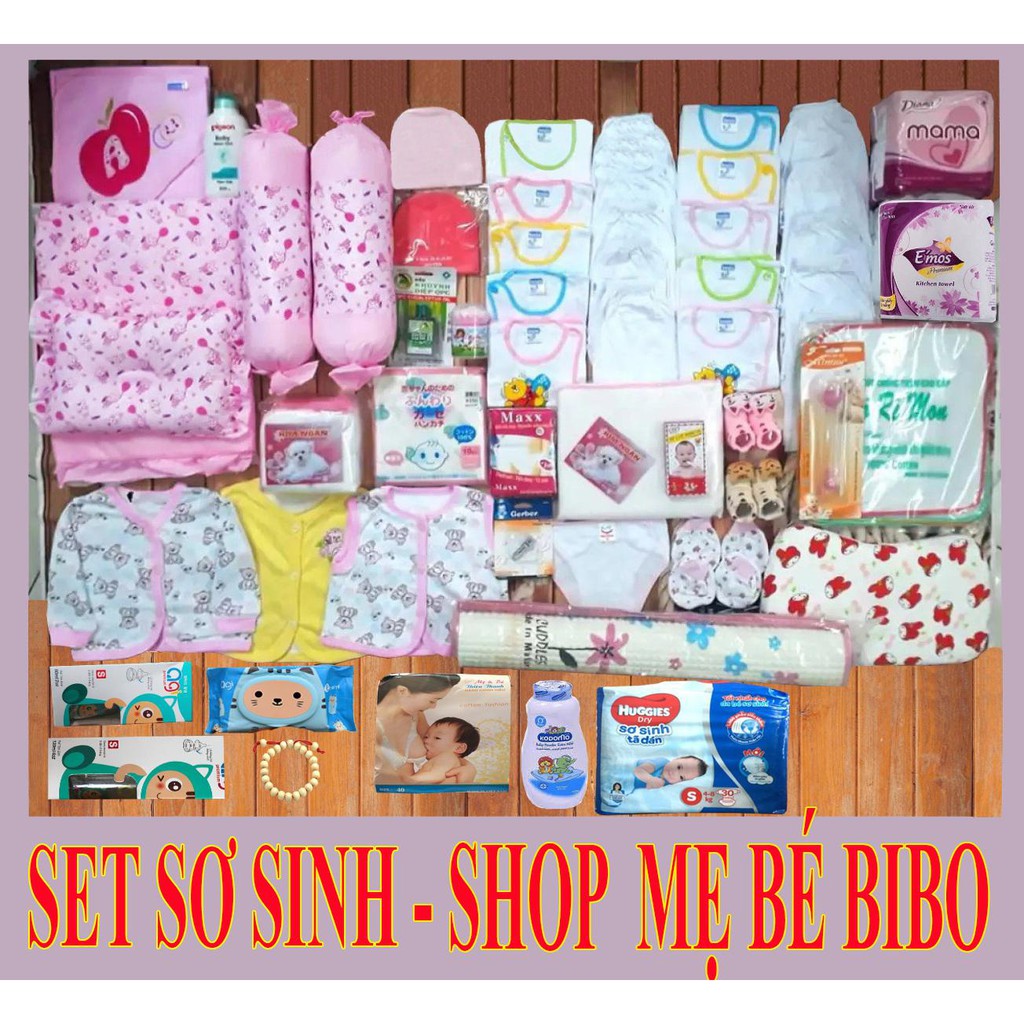 SET ĐỒ SƠ SINH TRỌN GÓI CHO BÉ GÁI_ SET 1.747.000 Đ