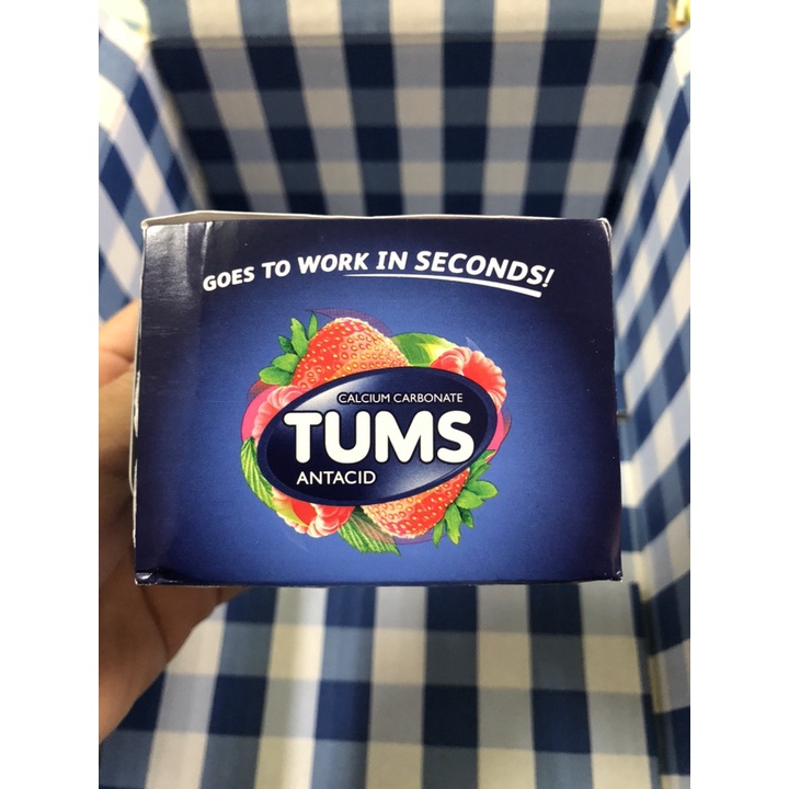 ￼Kẹo Nhai Hương Trái Cây Tums Assorted Beries 12 viên - Mỹ