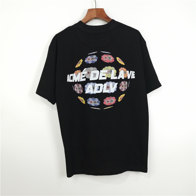 ADLV Áo Thun Tay Ngắn Dáng Rộng Vải Cotton In Họa Tiết Hoạt Hình Thời Trang Cho Nam Và Nữ