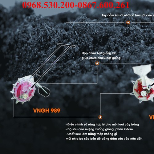 MÁY GIEO HẠT VINAFARM 989
