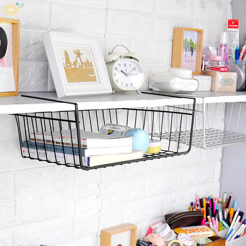 Rổ đựng đồ bằng sắt gắn bên dưới bàn làm việc cho trường đại học/ký túc xá/giường ngủ