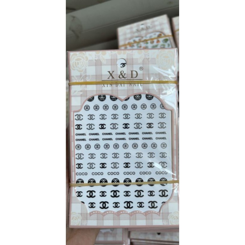 sticker dán trang trí móng nail các mẫu
