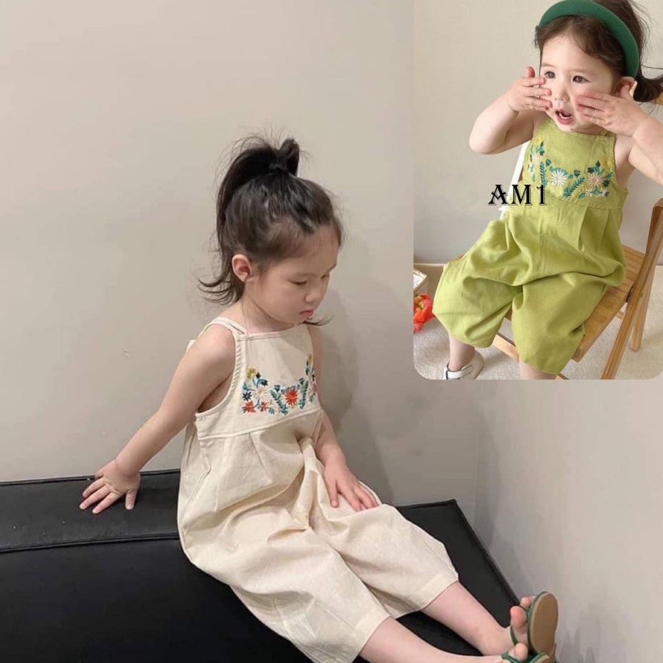 Bộ yếm 2 dây cho bé gái TTR63