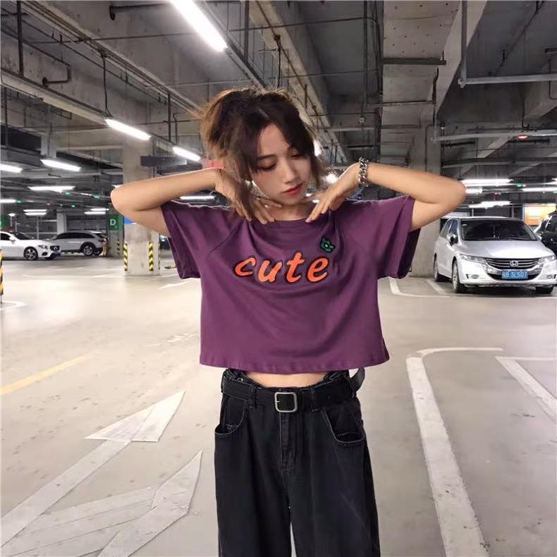 Áo croptop Cute ngắn tay NTA0320