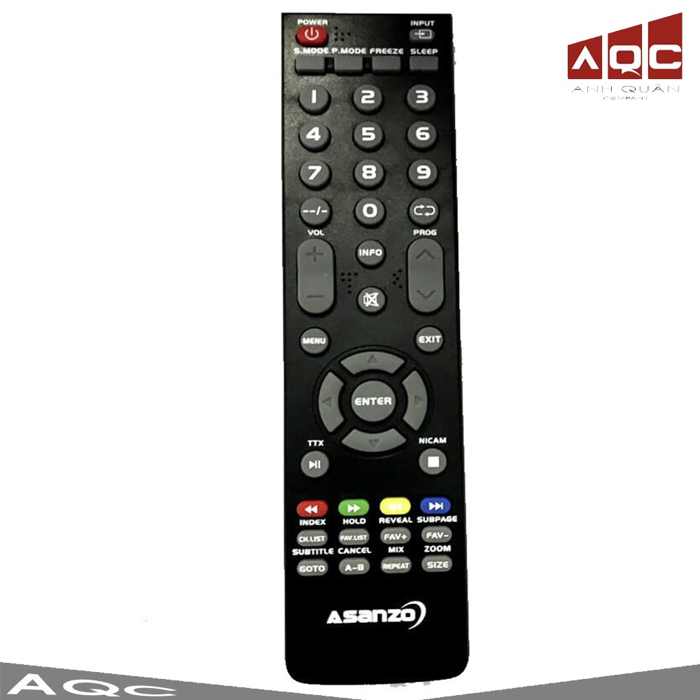 Điều khiển Remote Tivi Asanzo mẫu 1