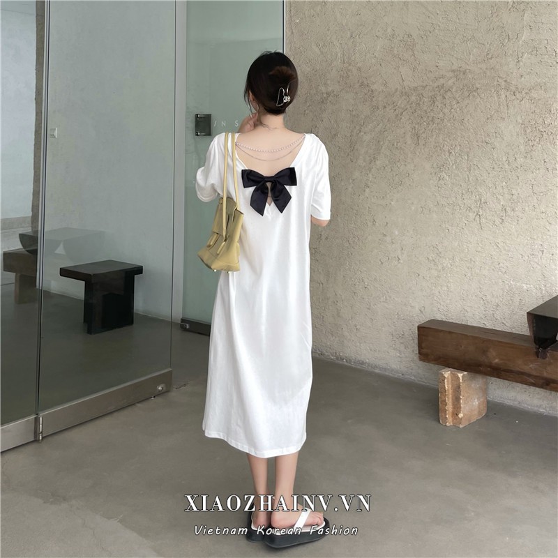 Đầm Midi Tay Ngắn Phong Cách Hàn Quốc Gồm 3 Màu | BigBuy360 - bigbuy360.vn