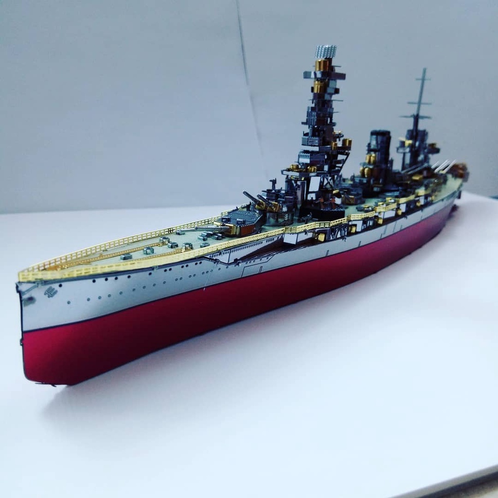 Mô Hình Kim Loại Lắp Ráp 3D Piececool Thiết Giáp Hạm Fuso Battleship