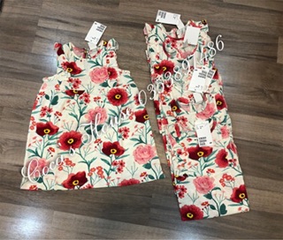 Váy hoa hm kid authentic