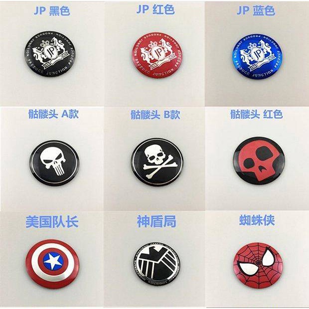 Car Personality Stickers Modified Wheel Center Cover Sticker Steering Wheel Decoration Label Wheel Hub Cover Labeling 56mm Logo Car Logo Auto department store supplies