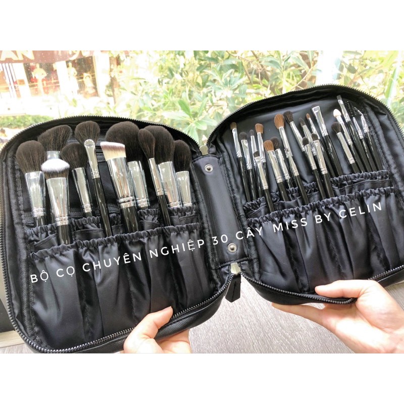 Bộ cọ trang điểm Celin 30 cây lông thú chính hãng kèm bao da Celin CAO CẤP