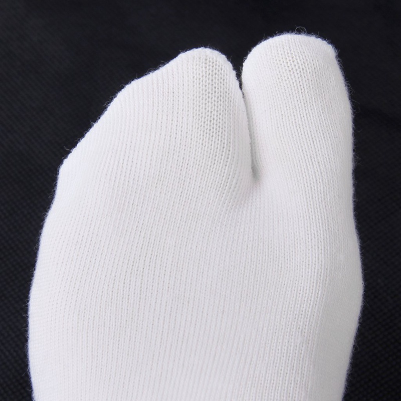 Vớ Xỏ Ngón Bằng Cotton Màu Trắng Phong Cách Kimono Nhật Bản Cho Nam Nữ