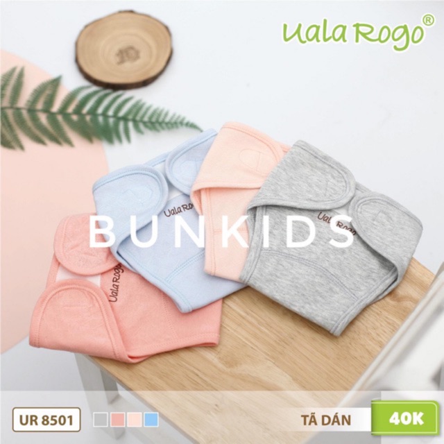 Tã dán bỉm Uala &amp; Rogo 1c size Newborn 3-5kg (quần đóng bỉm Ualarogo)