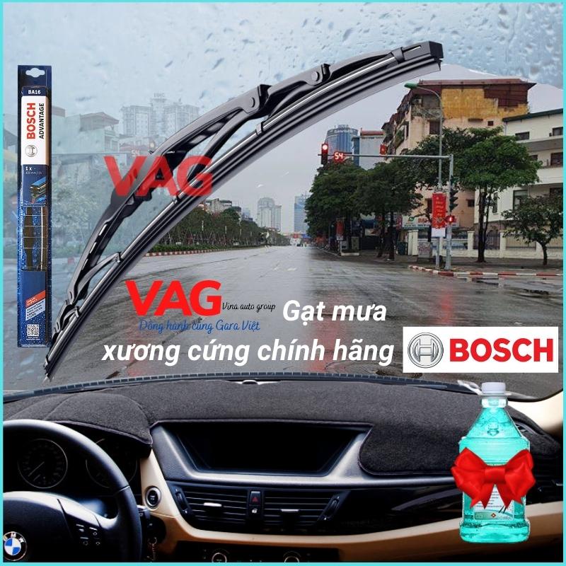 [BOSCH] Gạt Mưa Ô Tô Bosch Advantage Loại Thân Cứng Xương Sắt - size 14 đến 26