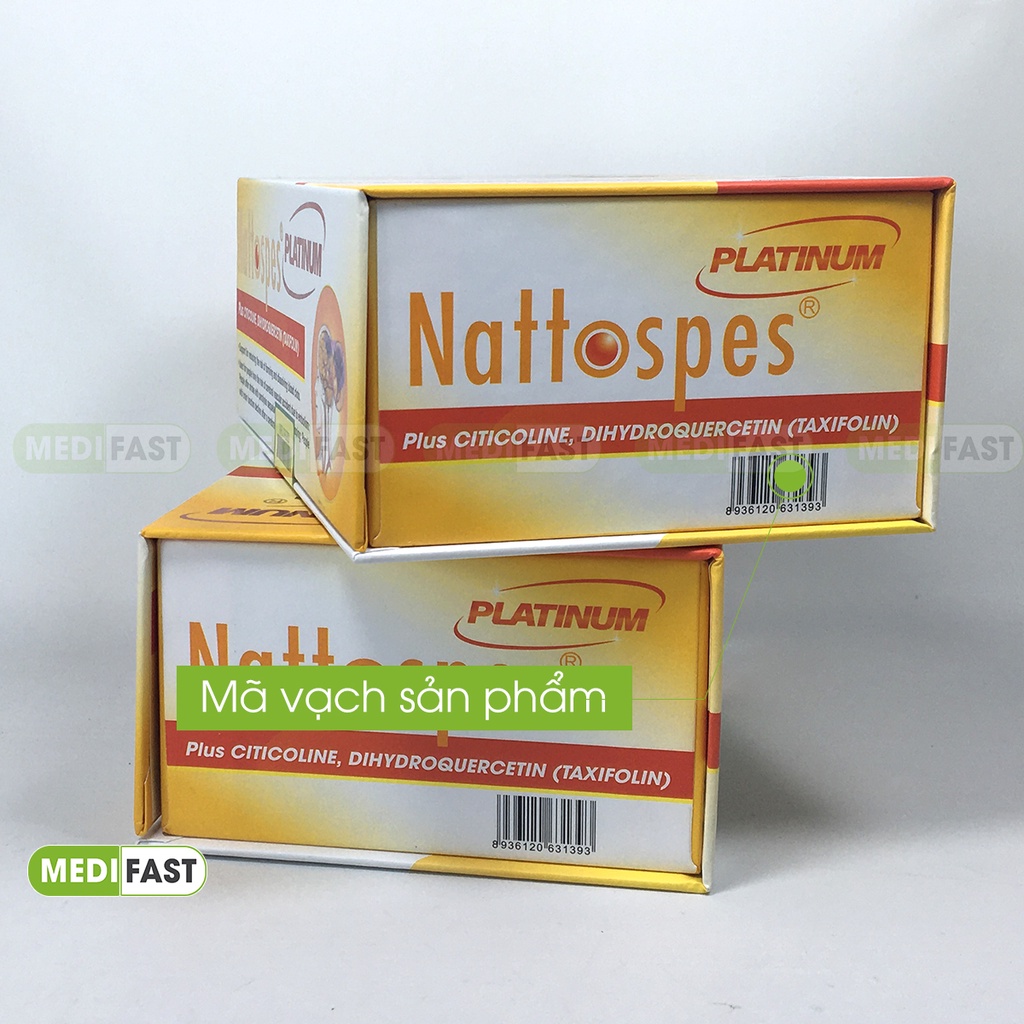 Phòng ngừa tai biến, đột quỵ Nattospes Platinum Hàm lượng cao hiệu quả tốt hơn Natospes, có thêm Nattokinase