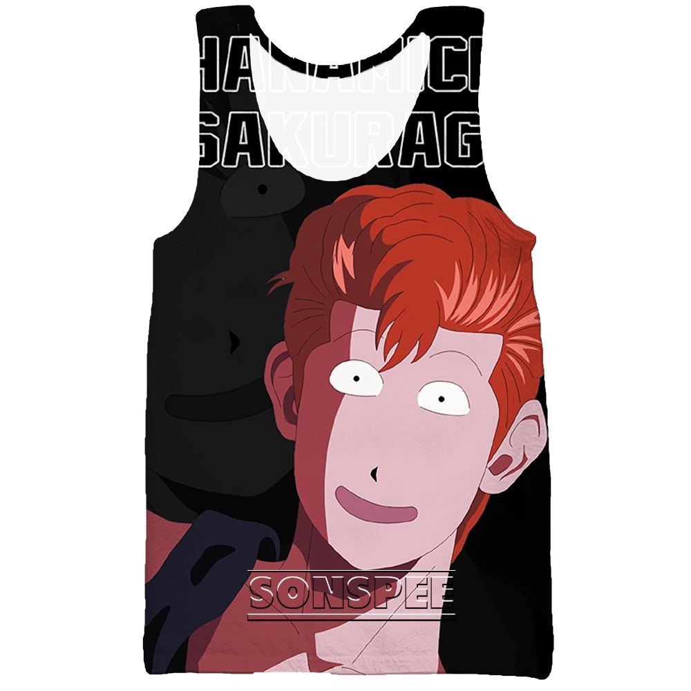 Áo Ba Lỗ Nam In Hình Nhân Vật Anime Slam Dunk 3D Cá Tính