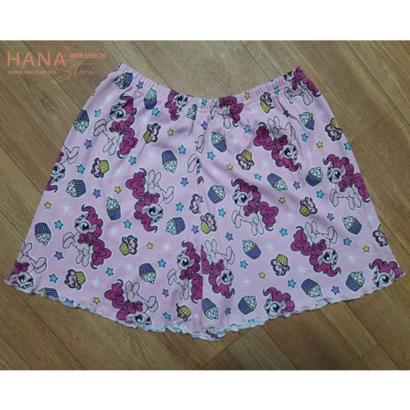QUẦN ĐÙI NGỦ NỮ MẶC NHÀ BIGSIZE CẠP CHUN LƯNG THUN VIỀN BÈO SÓNG