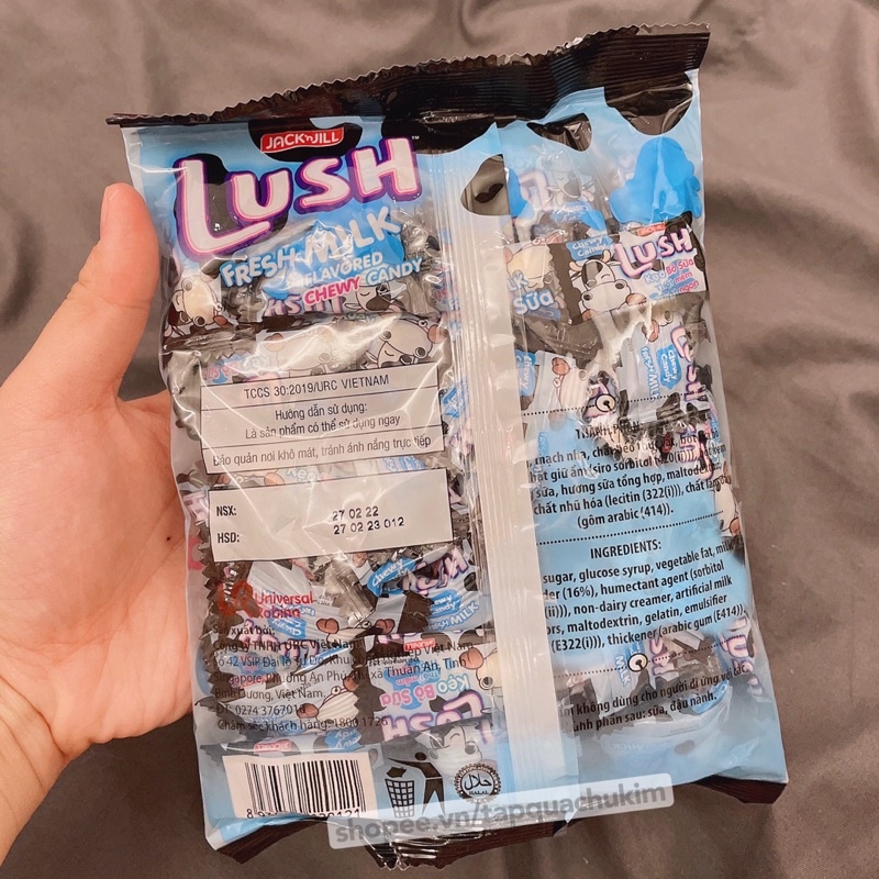 Kẹo sữa bò mềm LUSH Jack n Jill bịch 140G hương vị tuổi thơ