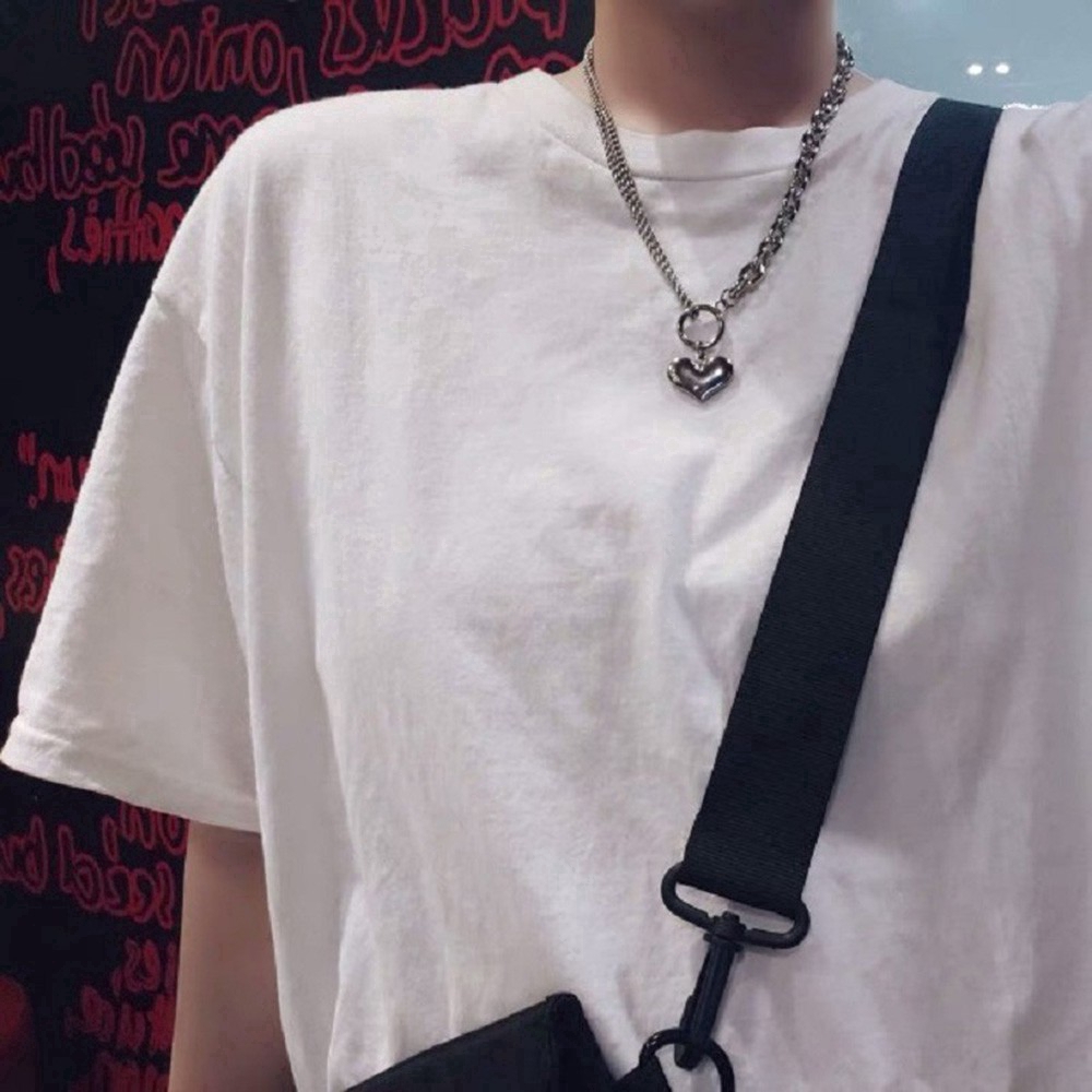 Cod In Stock New Dây Chuyền Mặt Hình Trái Tim Thiết Kế Đơn Giản Cho Nữ