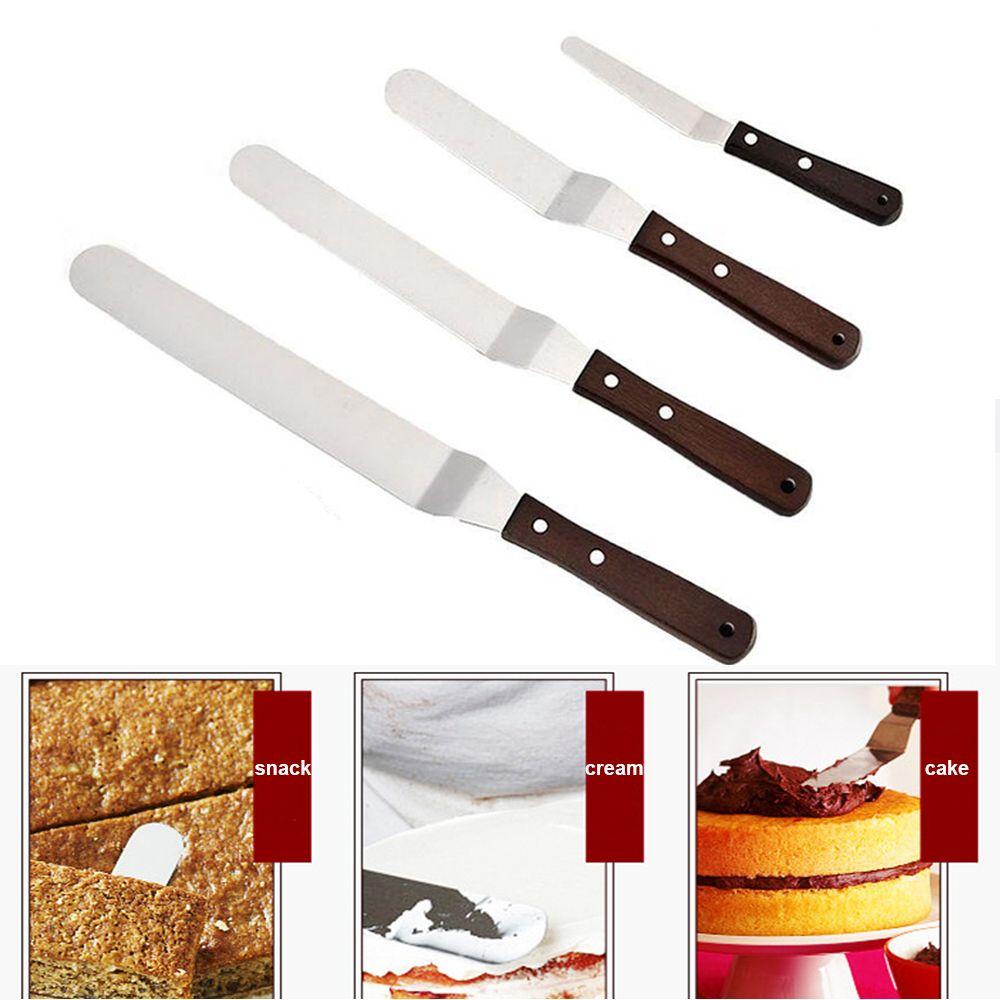 Dao Chà Láng Bánh Kem Bằng Thép Không Gỉ 4 / 6 / 8 / 10 Inch