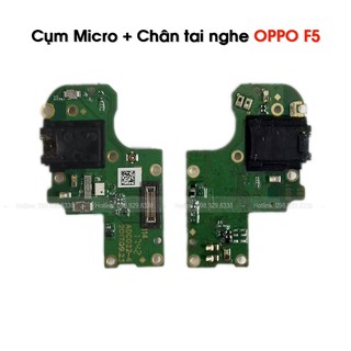 Cụm micro và chân tai nghe oppo f5 - linh kiện zin tháo máy