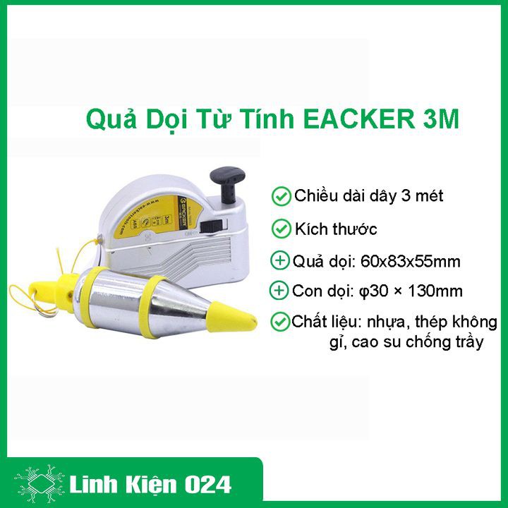 Quả Dọi Từ Tính EACKER 3m 310g