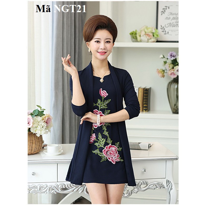 Váy, đầm cho người trung niên lớn tuổi NGT21
